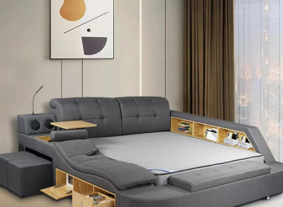 Multifunction Bed Double Beds Modern 180x200cm Beds Bedroom